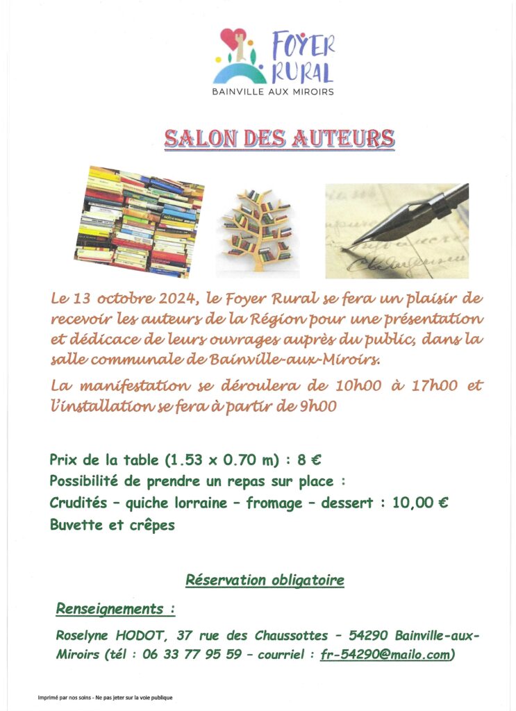 SALON DES AUTEURS